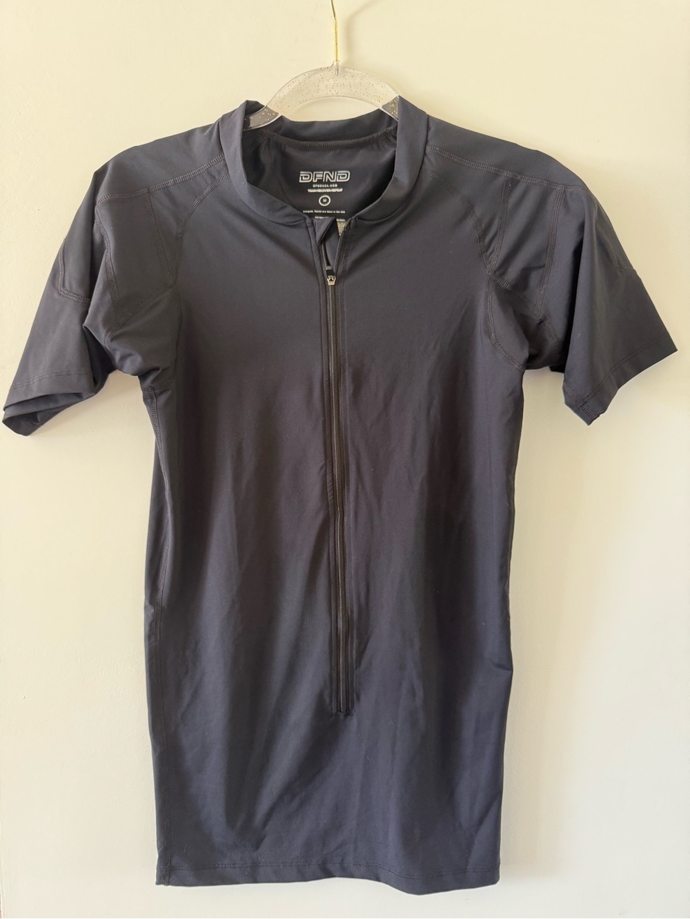 3/4 ZIP SHORT SLEEVE COMPRESSION SHIRT - DFND